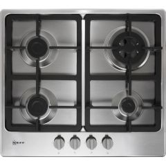 Neff T26BB59N0 58Cm Gas Hob - Stainless Steel