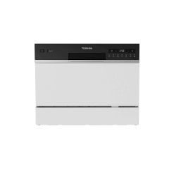 toshiba DW-06T2(W) Table Top 6 Places Settings Dishwasher - White